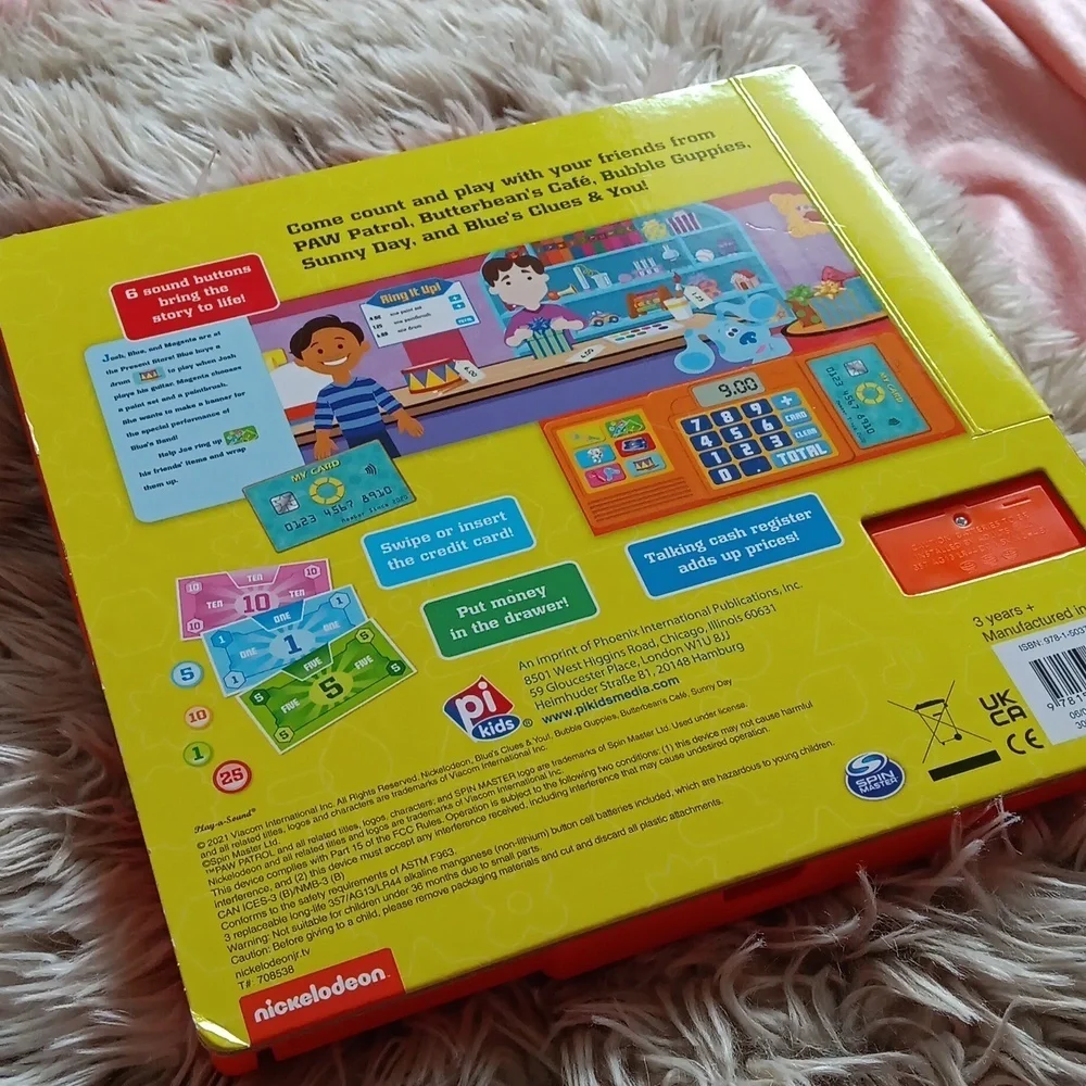 Kids book count and play learning toy learning book